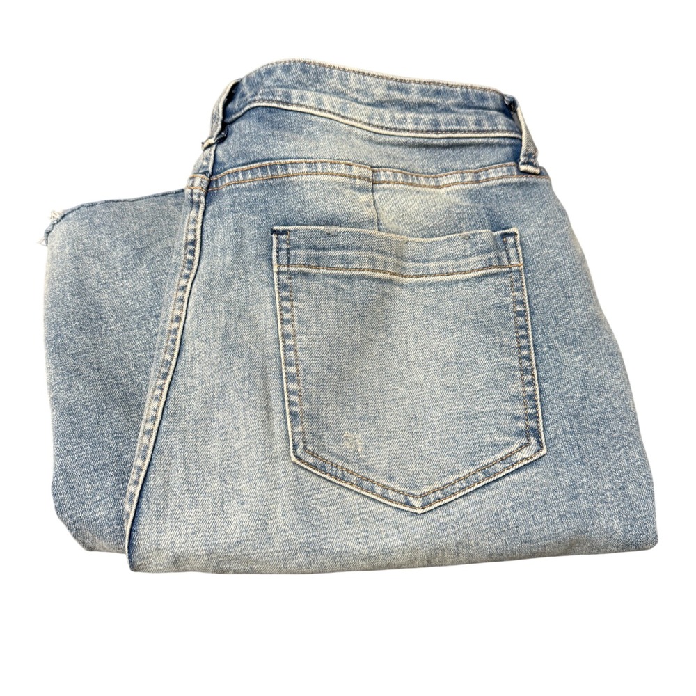 We The Free Jeans Womens 32 High Rise Vintage Straight CRVY Blue Denim Boho